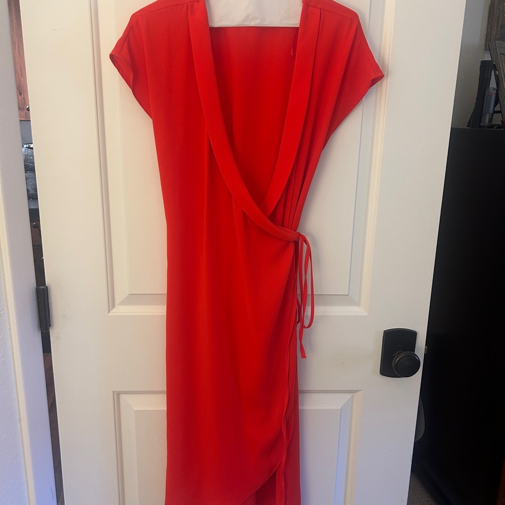 Zara Vibrant Red Asymmetrical Dress